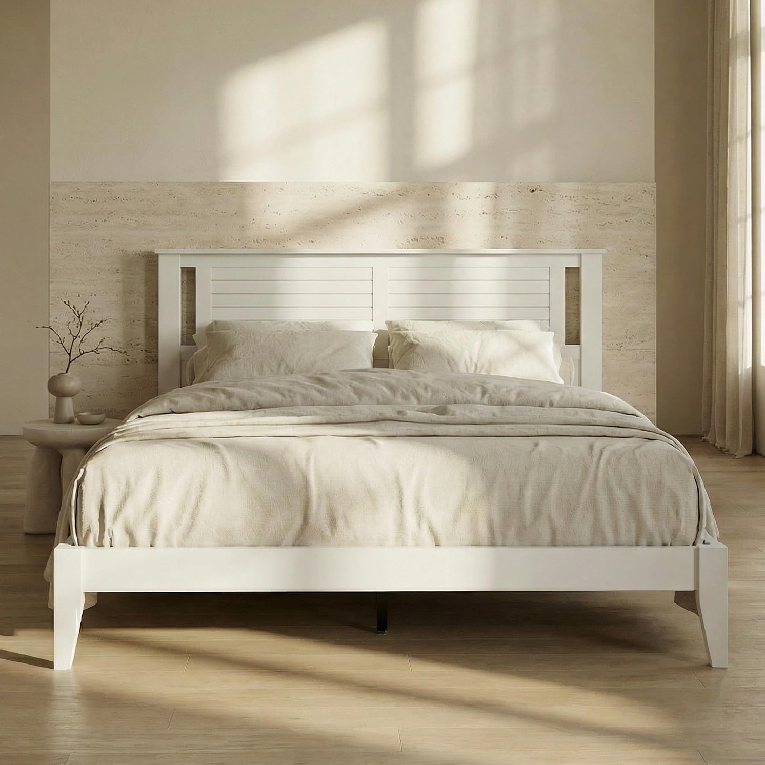 Platform Beds with Adjustable Cushion Headboards image 4